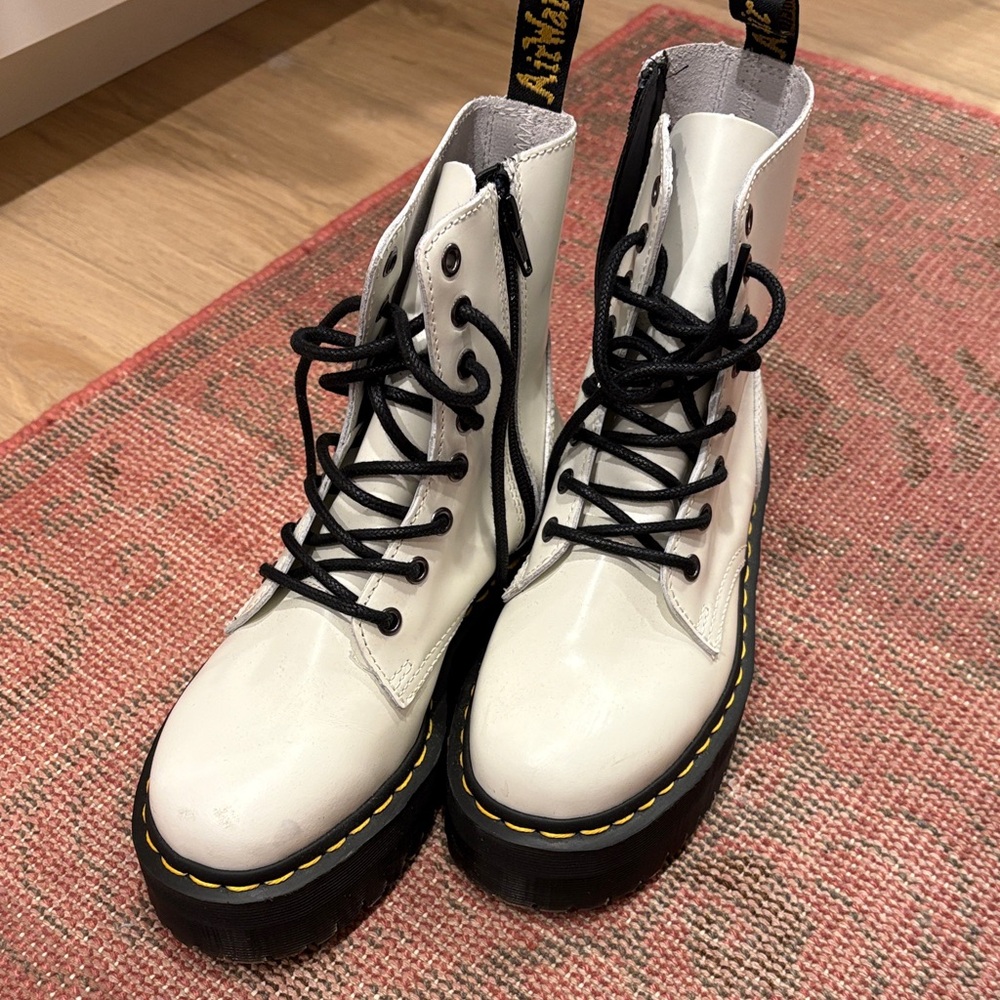 Dr. Martens White Combat Boots